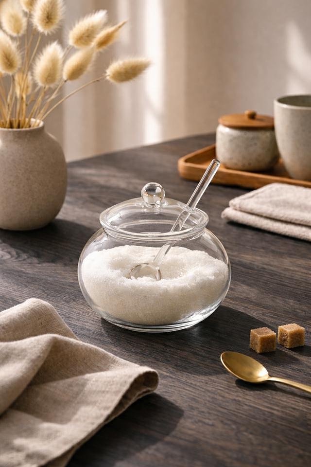 Mini cukiernica z łyżeczką SHP JAR transparentna - obrazek 5