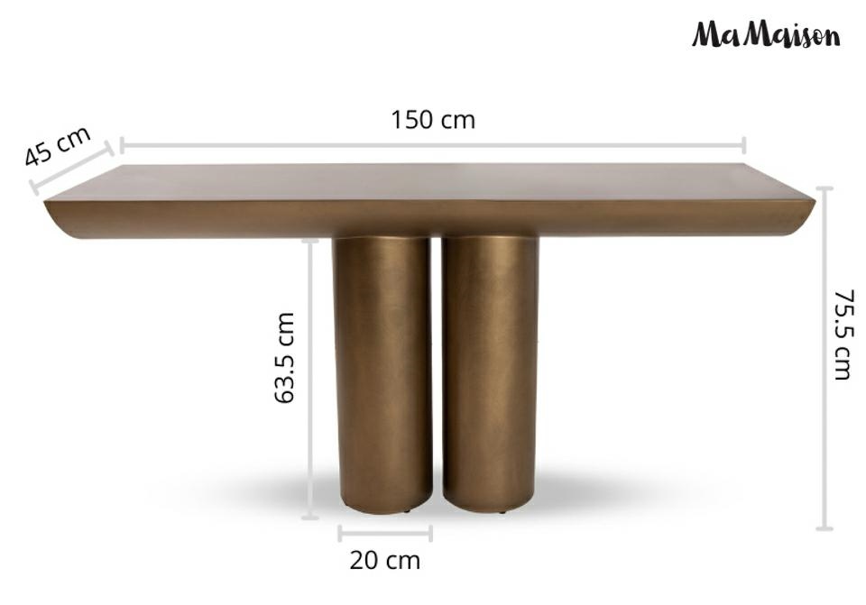 MaMaison konsola TIDAL 150 złota - obrazek 11
