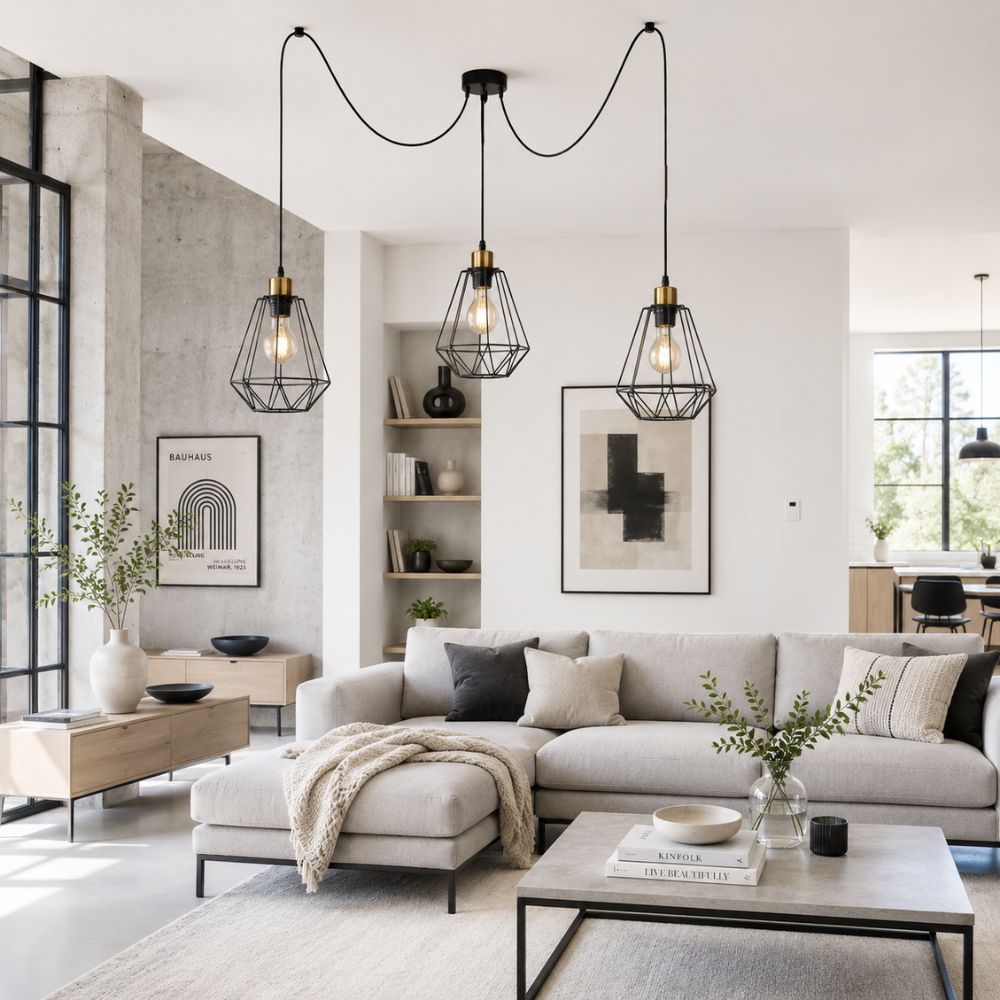 Primo p lampa wisząca czarny+złoty 3x60w e27 klosz czarny - obrazek 3