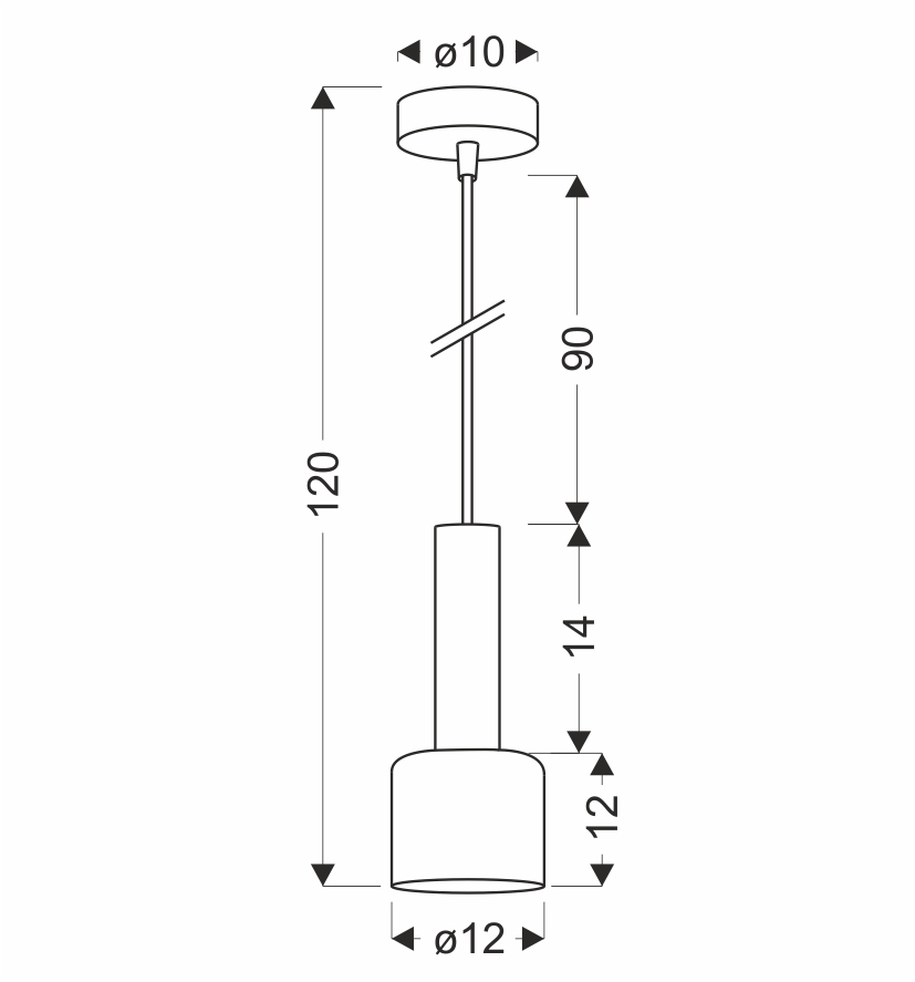 ALBERTO lampa wisząca mosiężny 1x40W E27 klosz bursztynowy - obrazek 3