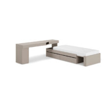 Meble młodzieżowe WOOW SET 02L szampański / clay grey