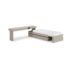 Meble młodzieżowe WOOW SET 03P szampański / clay grey