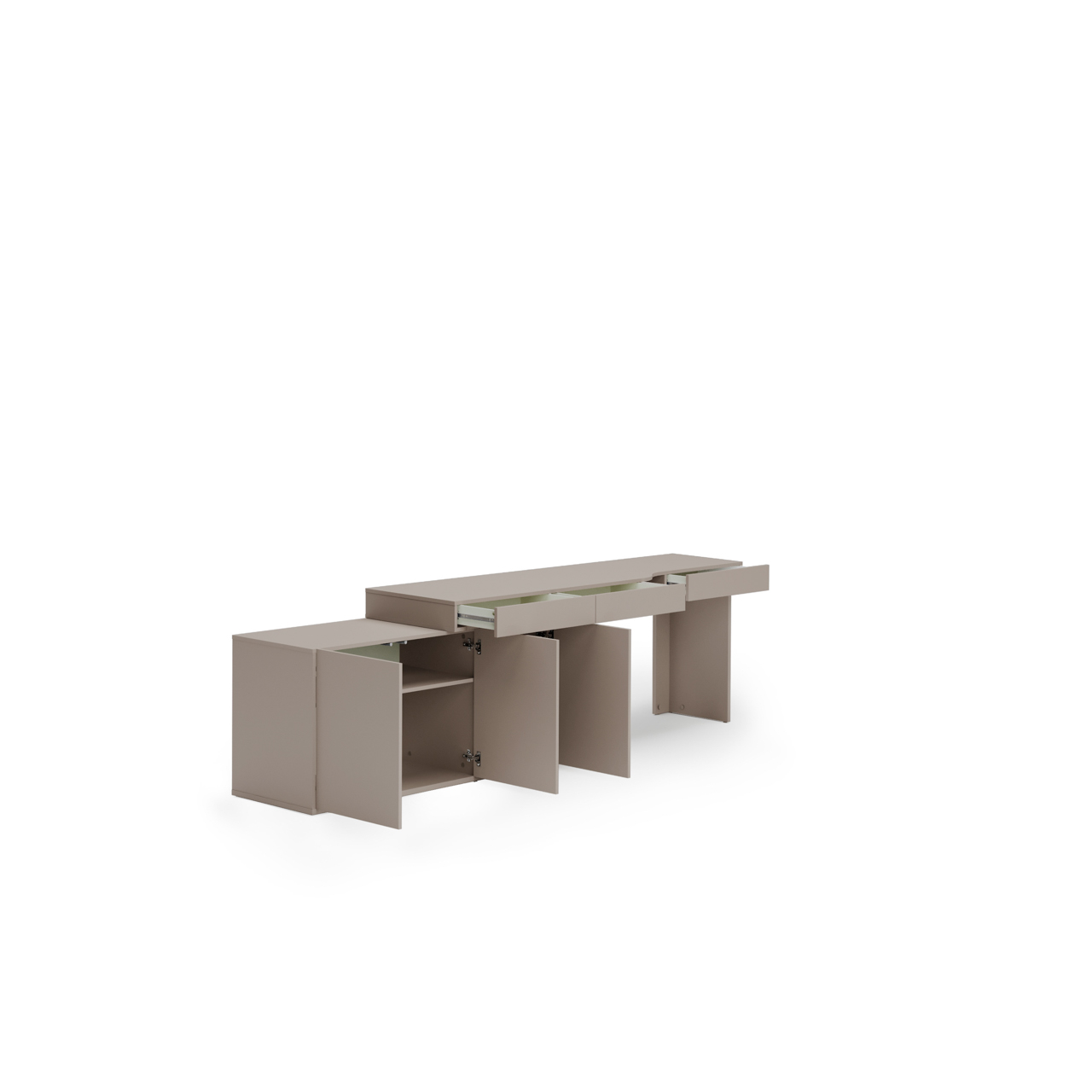 Meble młodzieżowe WOOW SET 04L szampański / clay grey - obrazek 4