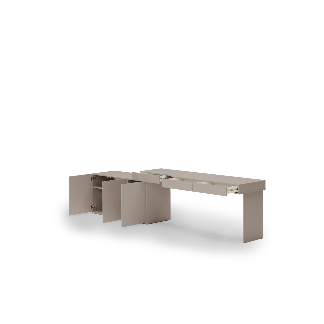 Meble młodzieżowe WOOW SET 04P szampański / clay grey - obrazek 3