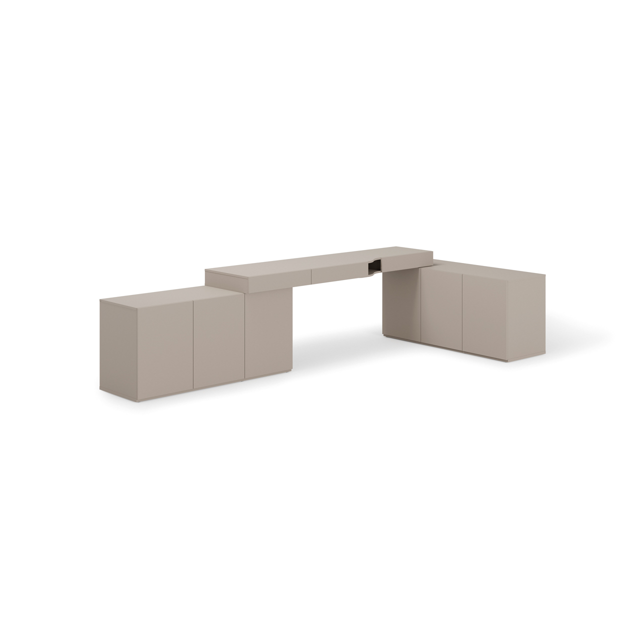 Meble młodzieżowe WOOW SET 07L szampański / clay grey