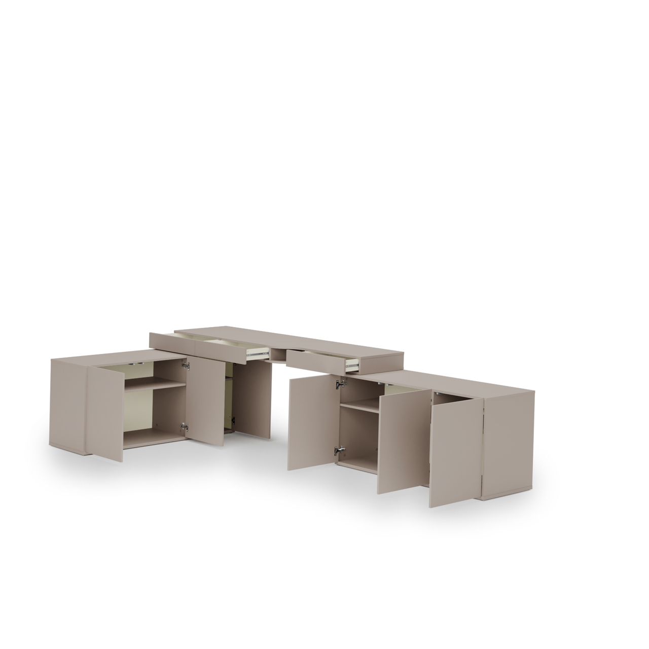 Meble młodzieżowe WOOW SET 07L szampański / clay grey - obrazek 3