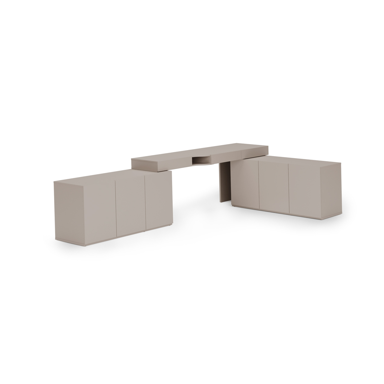 Meble młodzieżowe WOOW SET 07P szampański / clay grey