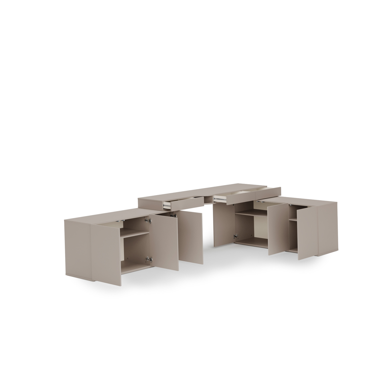 Meble młodzieżowe WOOW SET 07P szampański / clay grey - obrazek 3