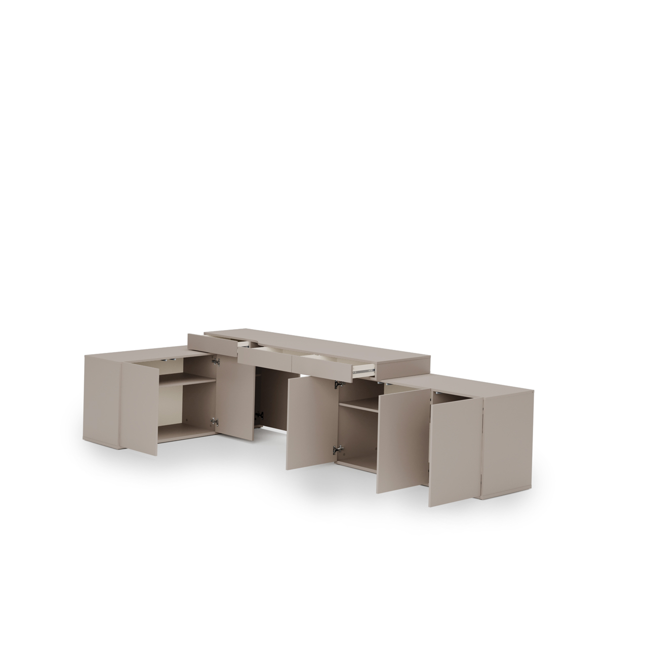 Meble młodzieżowe WOOW SET 07P szampański / clay grey - obrazek 5