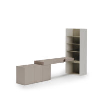 Meble młodzieżowe WOOW SET 08L szampański / clay grey / eukaliptus