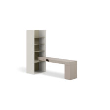 Meble młodzieżowe WOOW SET 09P szampański / clay grey / eukaliptus