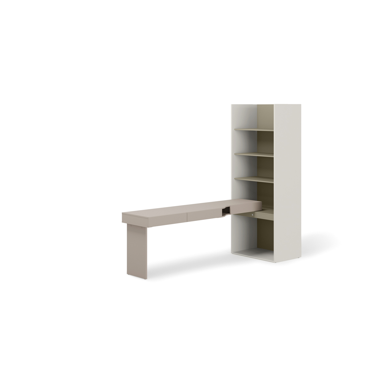 Meble młodzieżowe WOOW SET 10L szampański / clay grey / eukaliptus