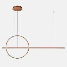 Lampa wisząca Linea No.2 120 40cm miedziana 4k DALI