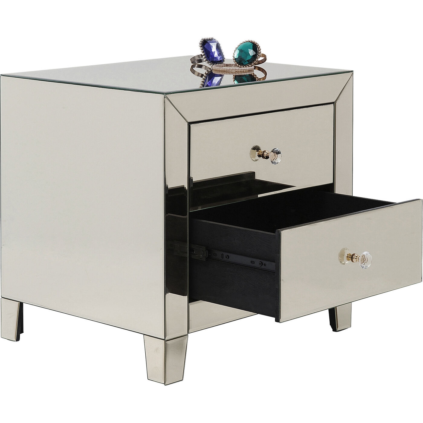 KARE szafka nocna LUXURY PEARL S - 2 szuflady - obrazek 5