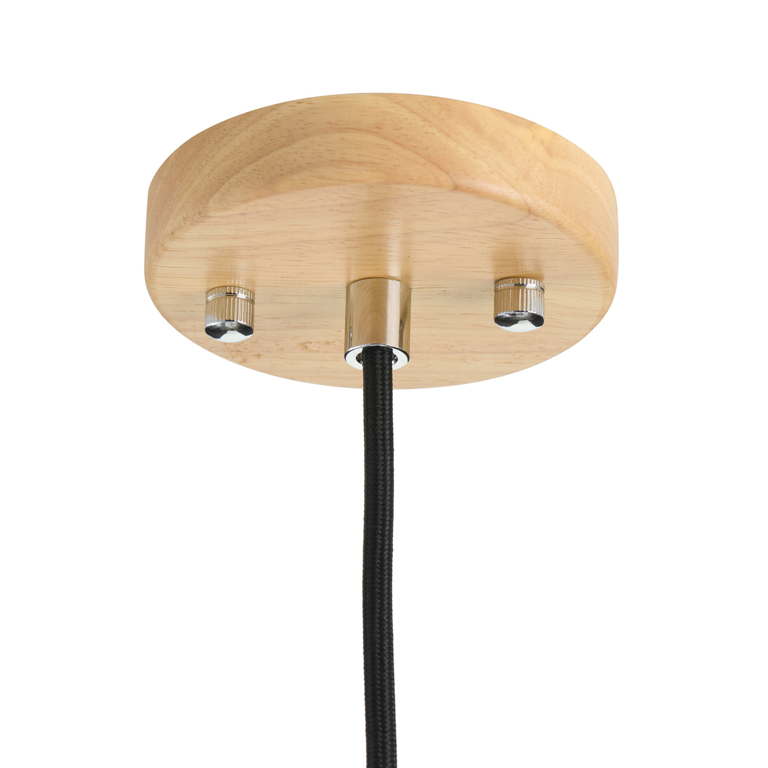 Lampa wisząca NORDIC WOODY biało drewniana 35 cm - obrazek 9