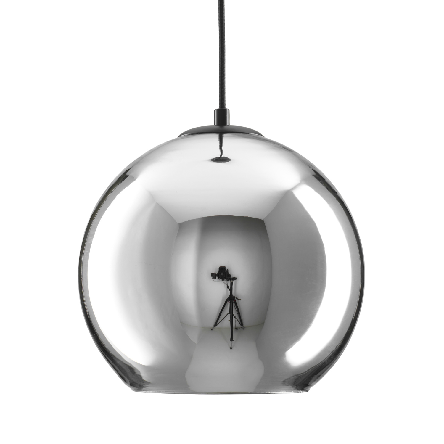 Lampa wisząca MIRROR GLOW - S chrom 25 cm - obrazek 7