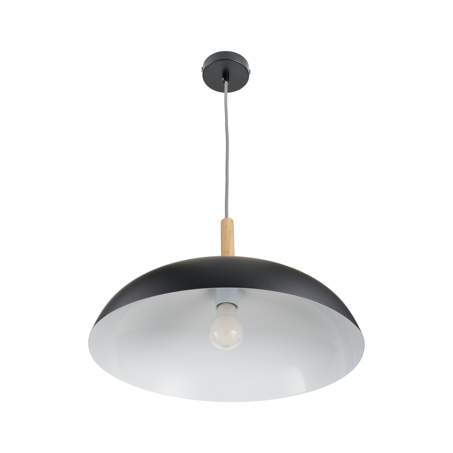 Lampa wisząca SAUCER czarna 45 cm - obrazek 6