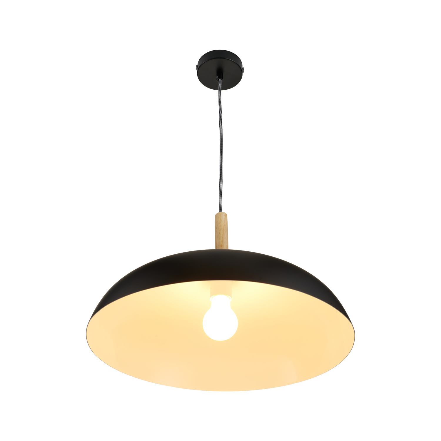 Lampa wisząca SAUCER czarna 45 cm - obrazek 9