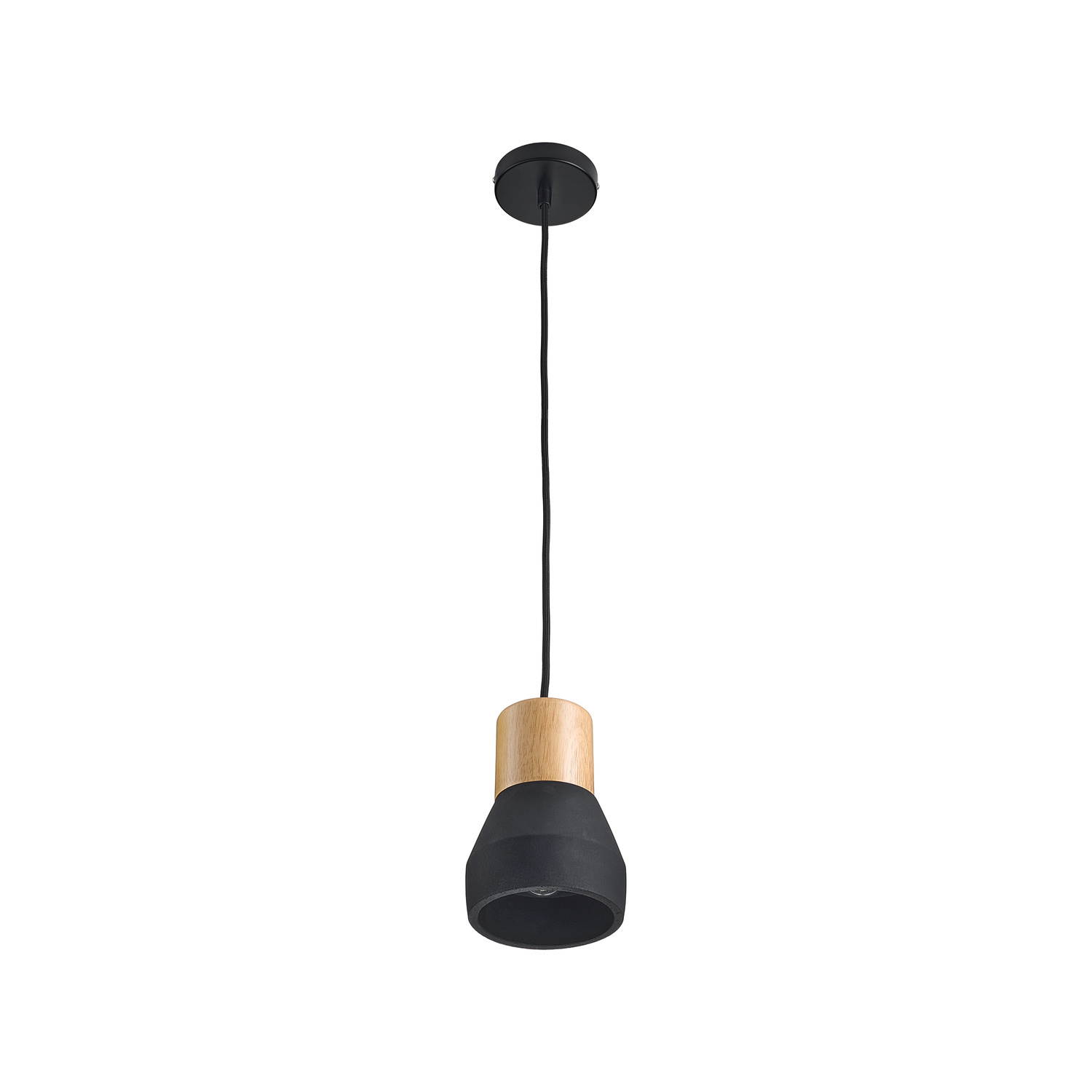 Lampa wisząca CONCRETE czarny beton 12 cm - obrazek 4