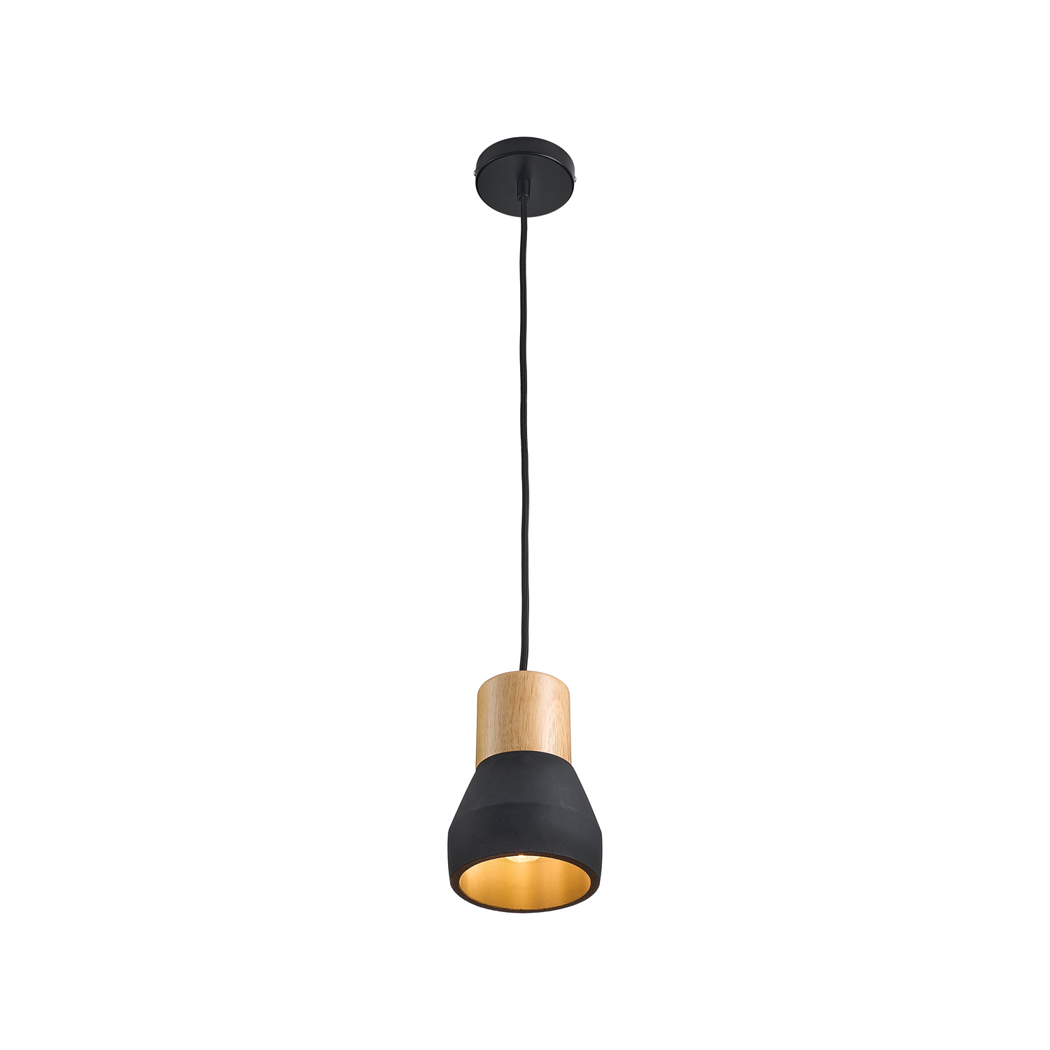Lampa wisząca CONCRETE czarny beton 12 cm - obrazek 5