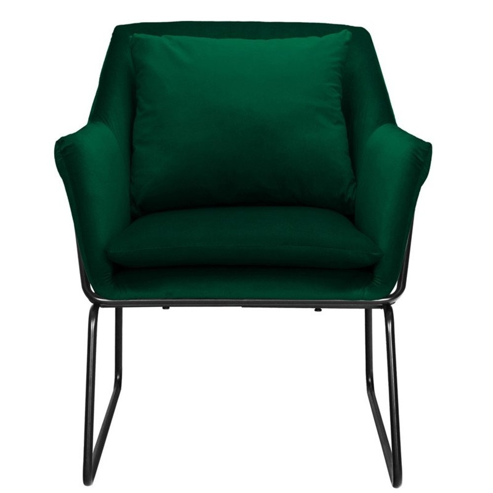 Fotel salonowy FLUENCE ciemna zieleń – nowoczesna elegancja i przytulny design - obrazek 5