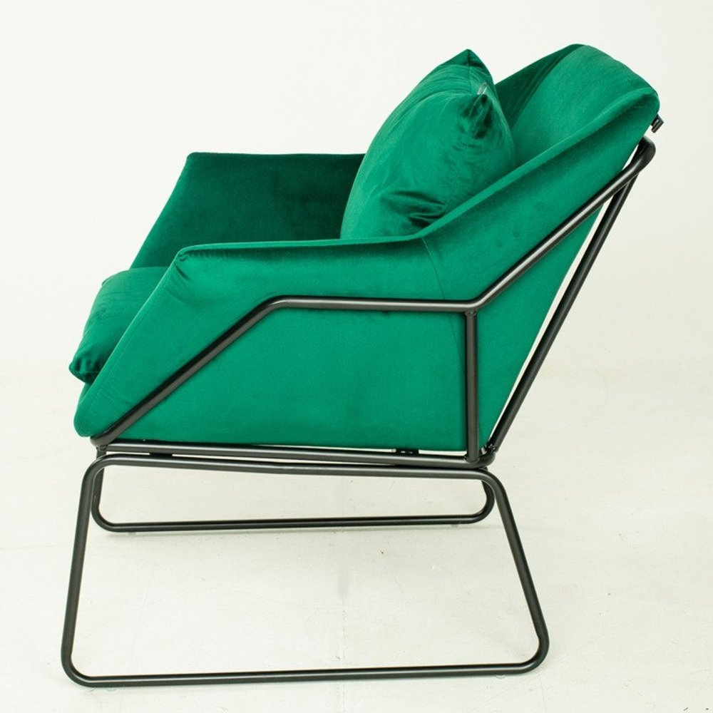 Fotel salonowy FLUENCE ciemna zieleń – nowoczesna elegancja i przytulny design - obrazek 7