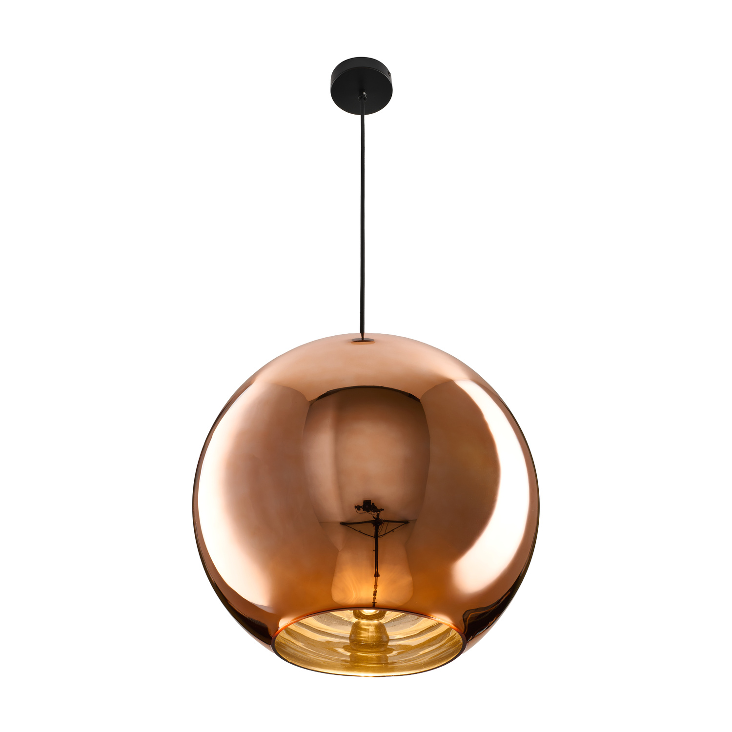Lampa wisząca MIRROR GLOW - L miedziana 40 cm - obrazek 5