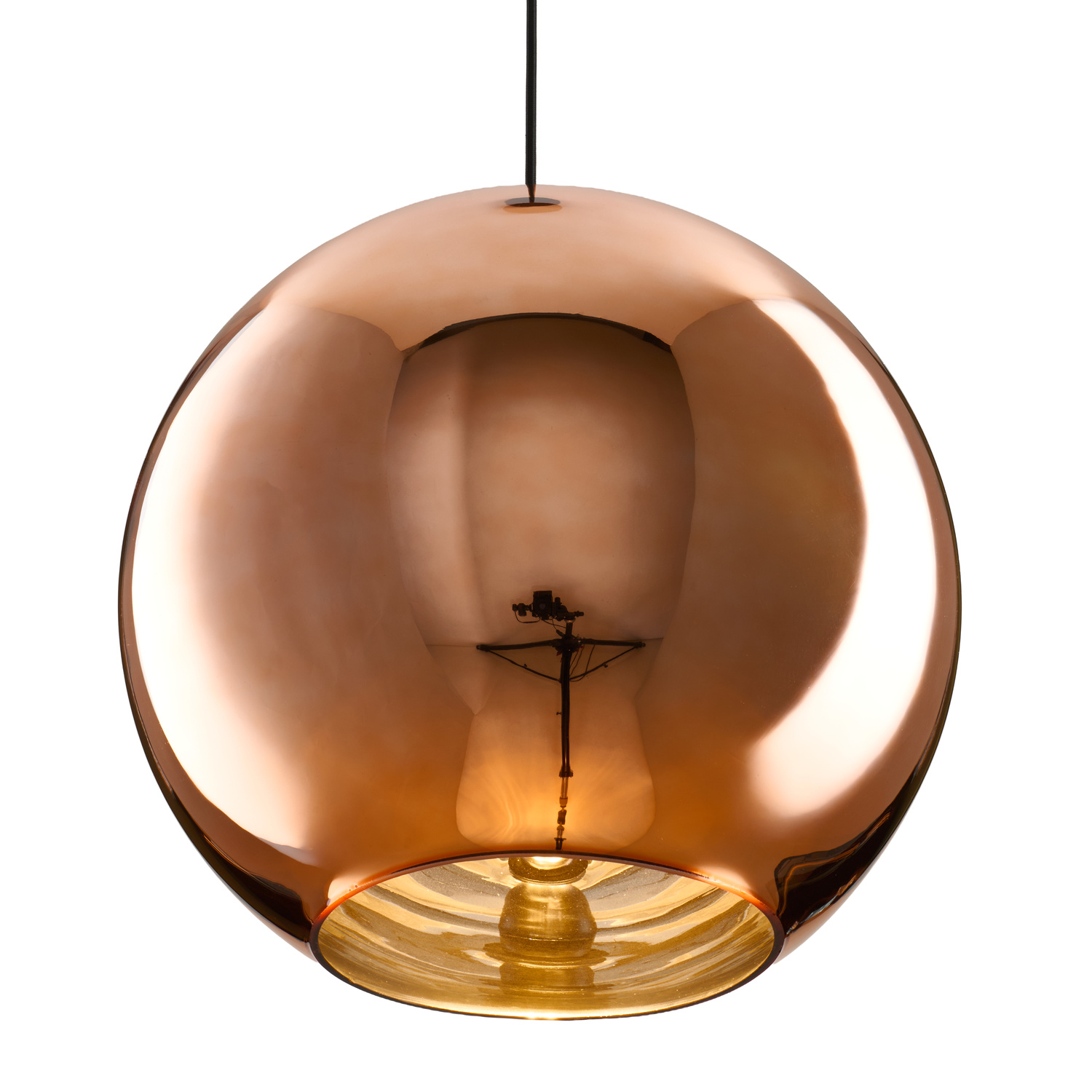 Lampa wisząca MIRROR GLOW - L miedziana 40 cm - obrazek 6