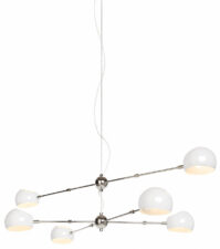 Lampa wisząca ASTRONOMY-6 biała 165 cm
