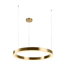 Lampa wisząca CIRCLE 80 LED mosiądz szczotkowany 80 cm