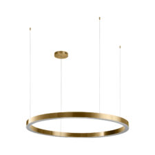 Lampa wisząca CIRCLE 120 LED mosiądz szczotkowany 120 cm