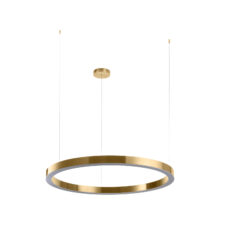 Lampa wisząca CIRCLE 100 LED mosiądz szczotkowany 100 cm