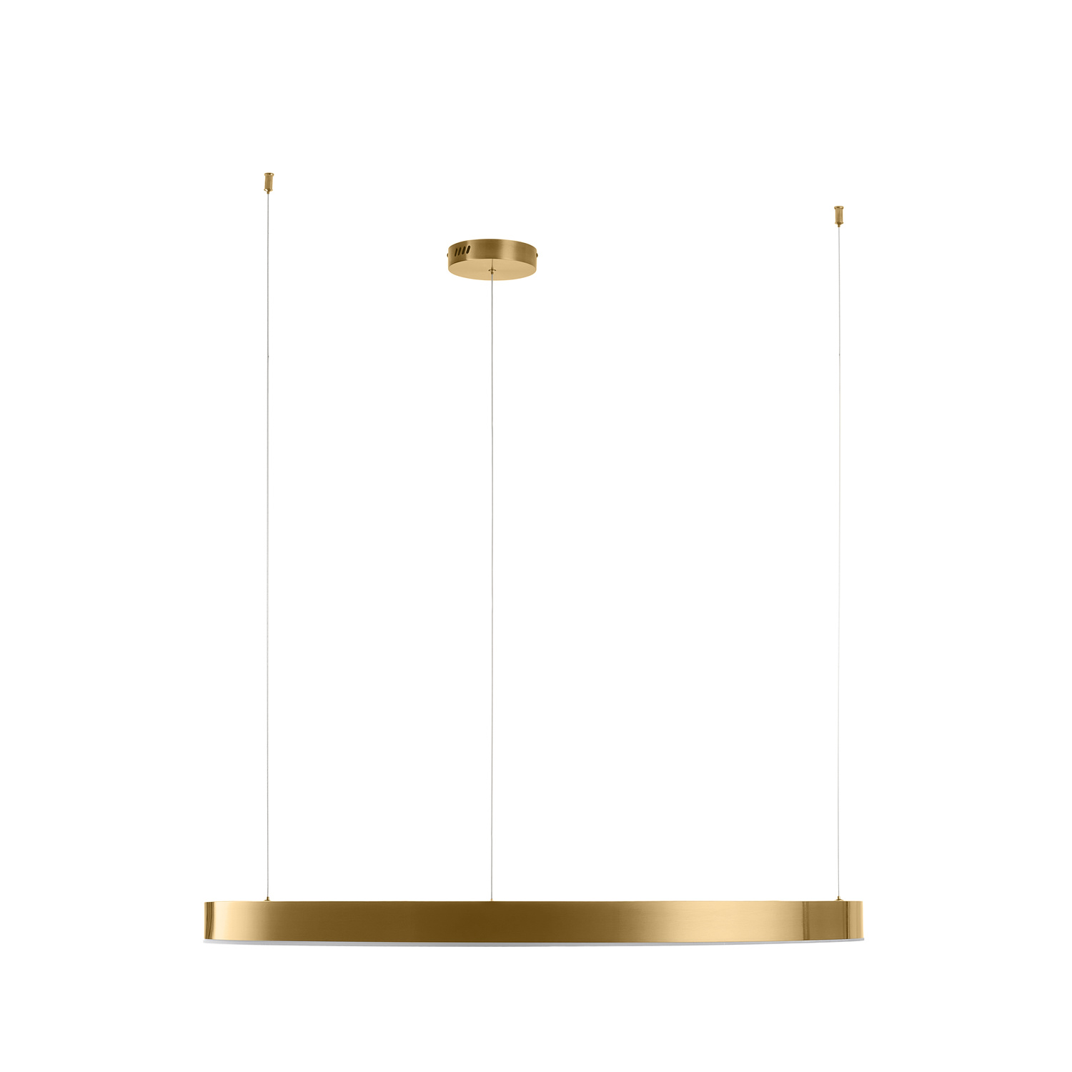 Lampa wisząca CIRCLE 100 LED mosiądz szczotkowany 100 cm - obrazek 6