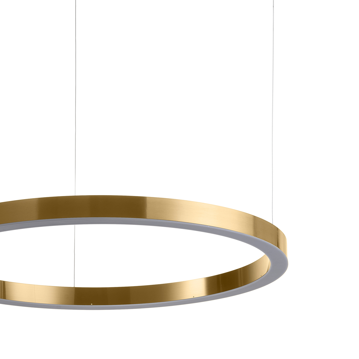 Lampa wisząca CIRCLE 100 LED mosiądz szczotkowany 100 cm - obrazek 7