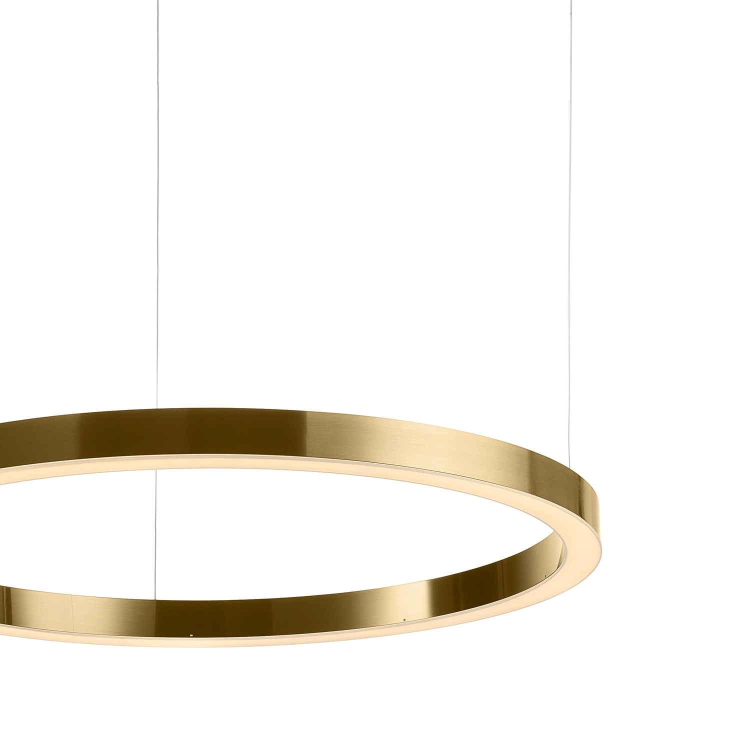 Lampa wisząca CIRCLE 100 LED mosiądz szczotkowany 100 cm - obrazek 8