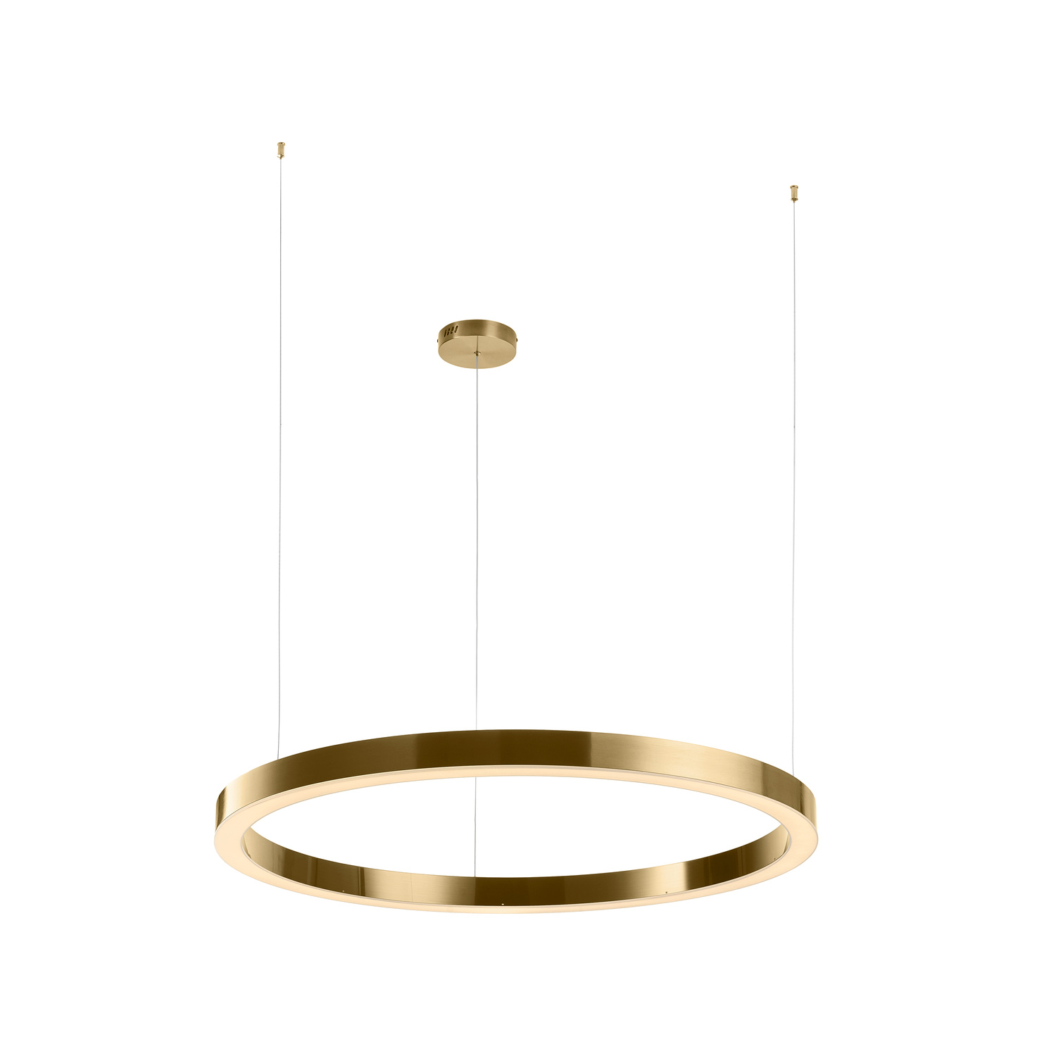 Lampa wisząca CIRCLE 100 LED mosiądz szczotkowany 100 cm - obrazek 9