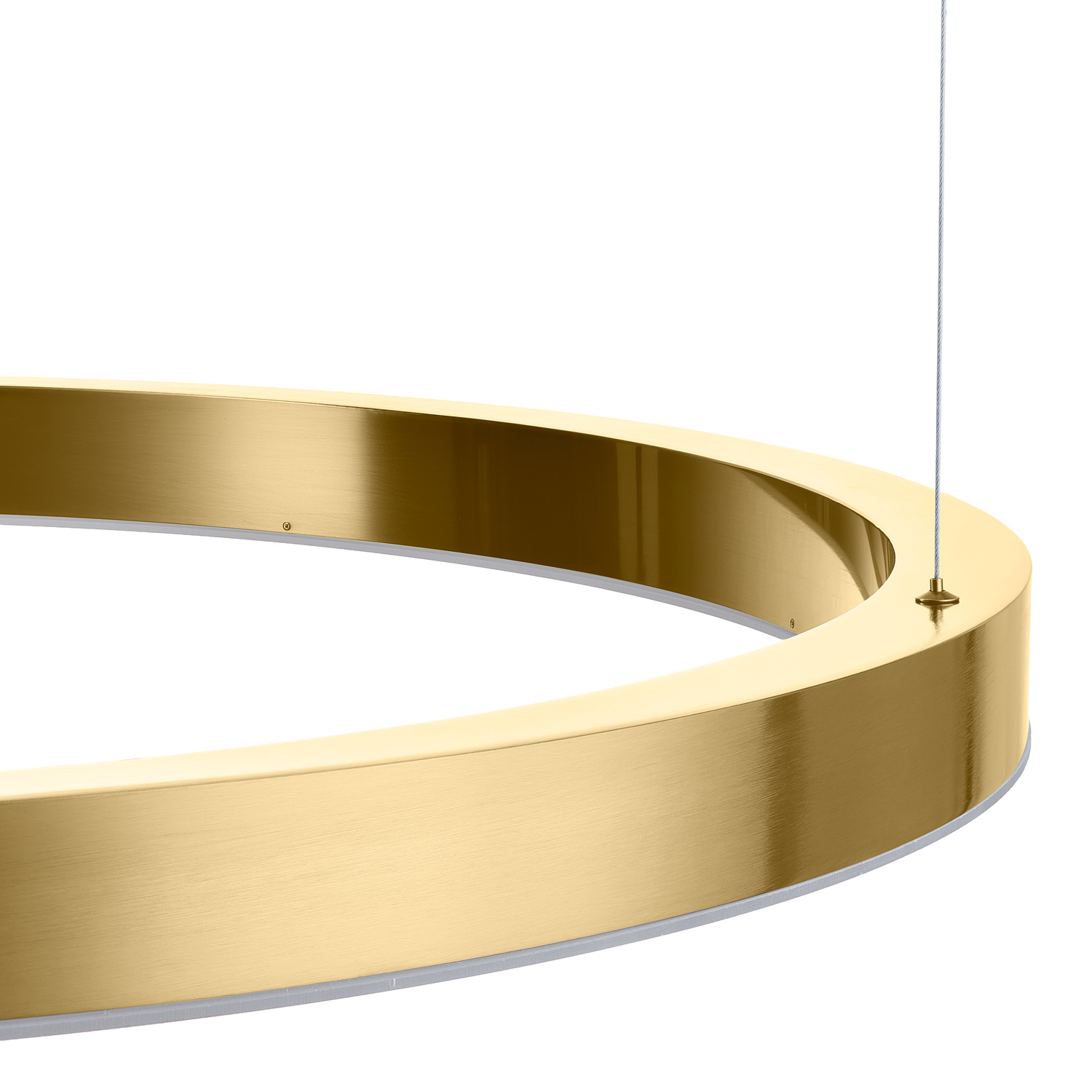 Lampa wisząca CIRCLE 100 LED mosiądz szczotkowany 100 cm - obrazek 13