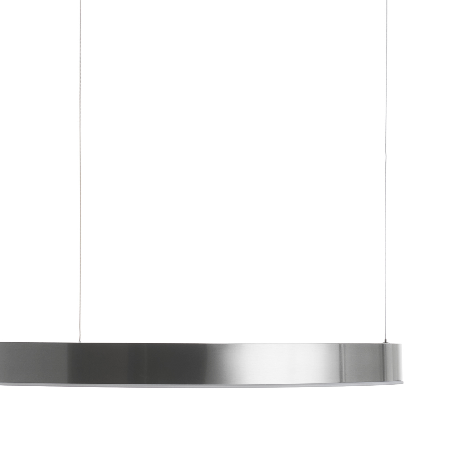 Elegancka lampa ring CIRCLE 80 LED nikiel szczotkowany do nowoczesnego wnętrza - obrazek 11