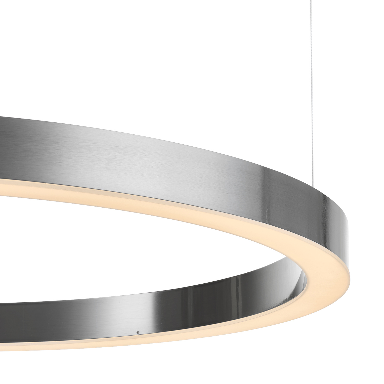Elegancka lampa ring CIRCLE 80 LED nikiel szczotkowany do nowoczesnego wnętrza - obrazek 12