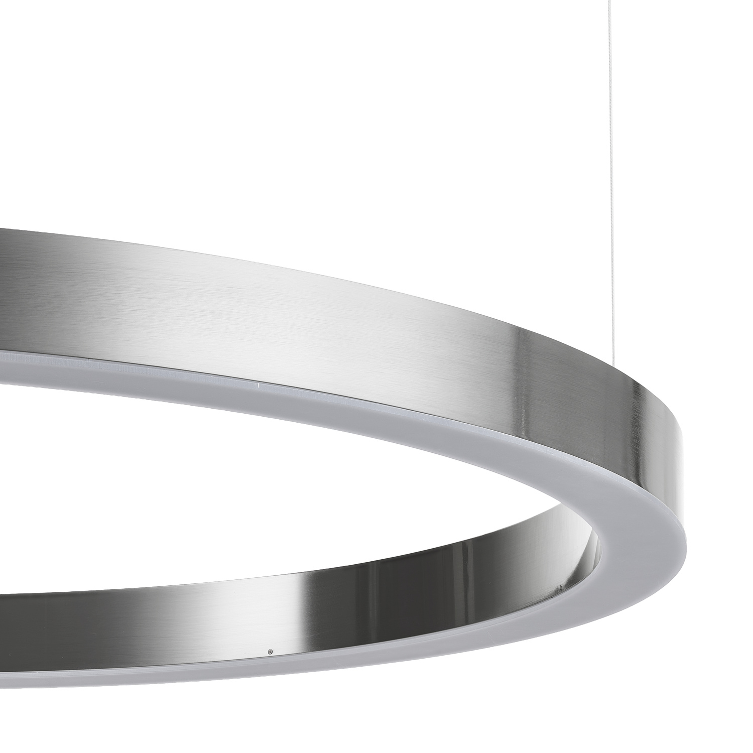 Elegancka lampa ring CIRCLE 80 LED nikiel szczotkowany do nowoczesnego wnętrza - obrazek 13
