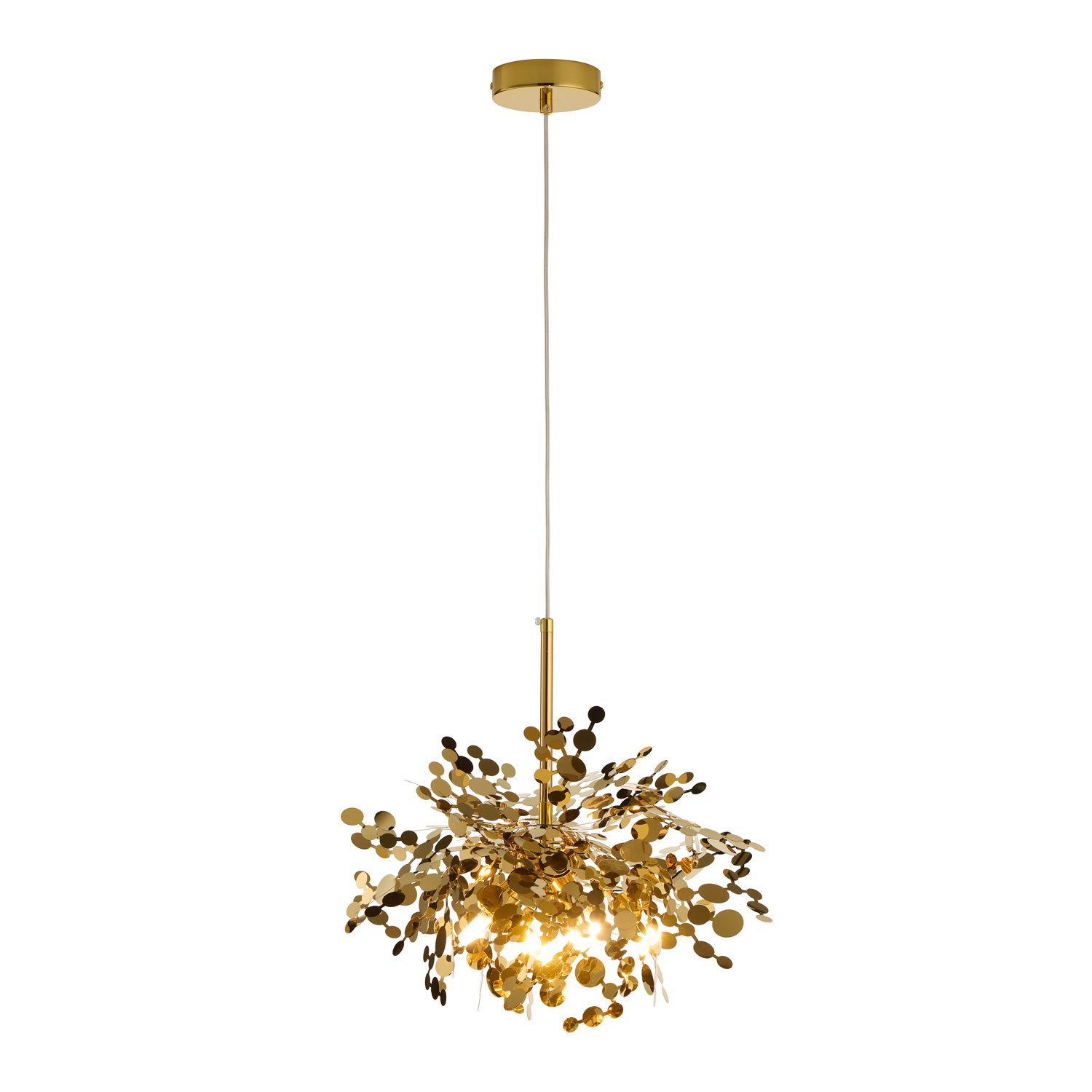 Lampa wisząca MONETTI złota 40 cm - obrazek 4