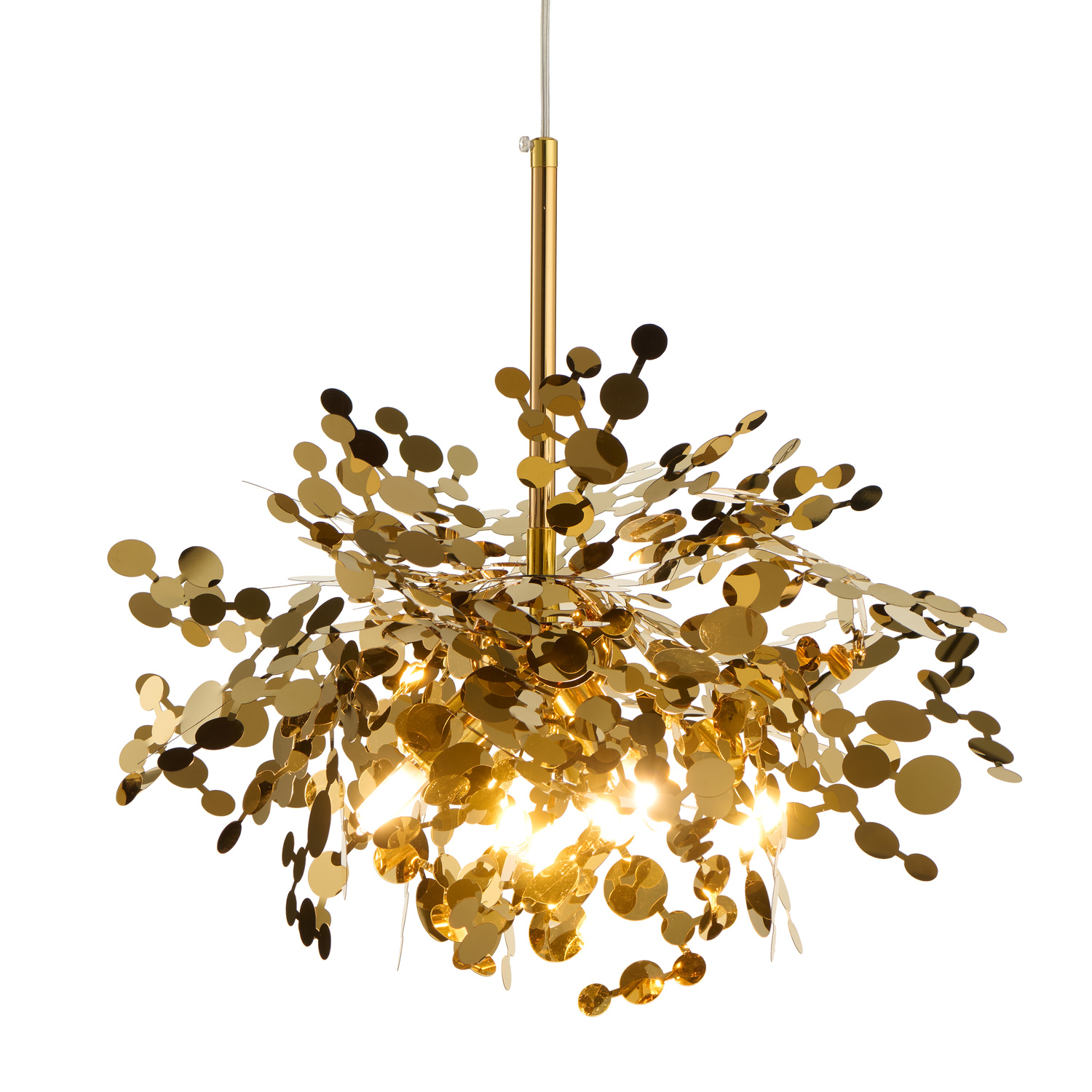 Lampa wisząca MONETTI złota 40 cm - obrazek 6