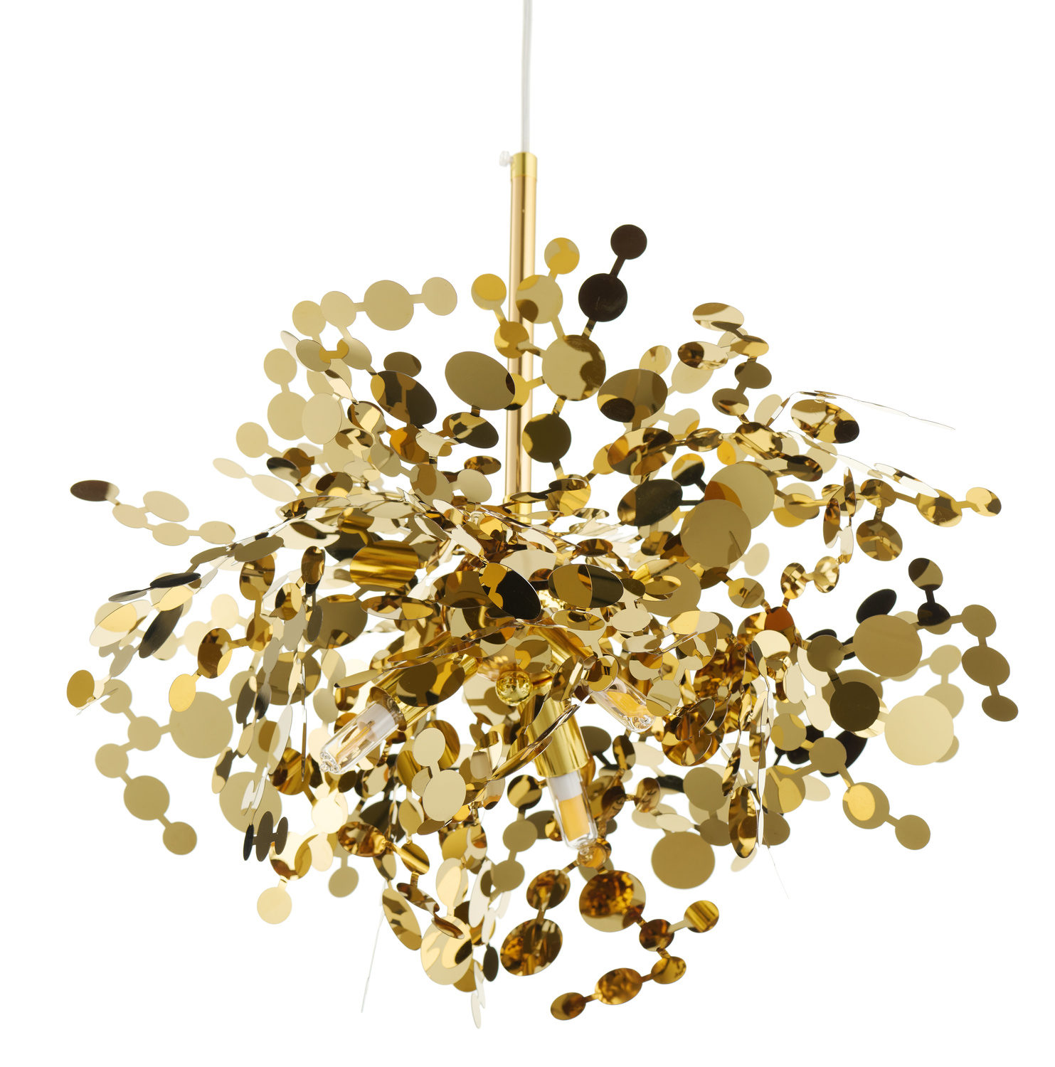 Lampa wisząca MONETTI złota 40 cm - obrazek 11
