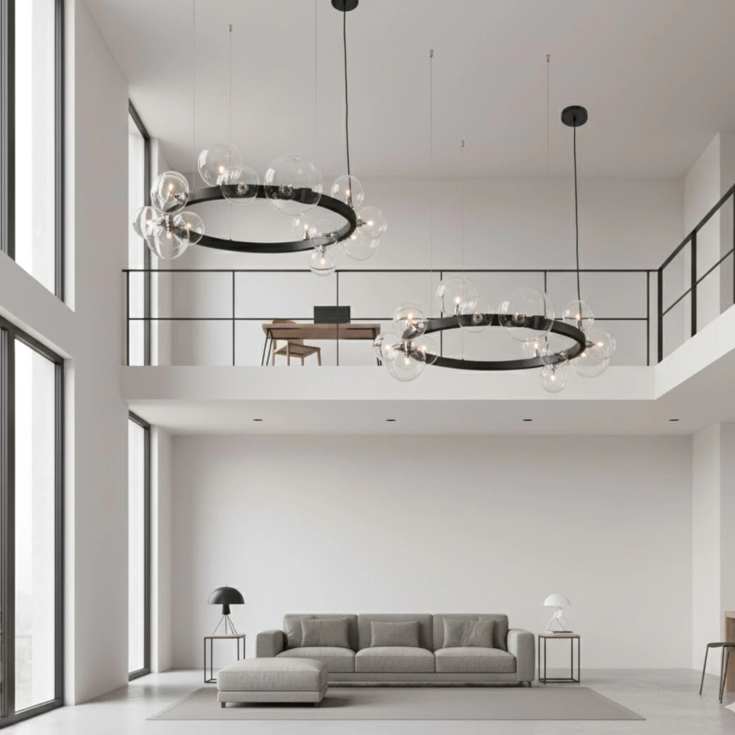 Lampa wisząca ORION czarna 85 cm - obrazek 3