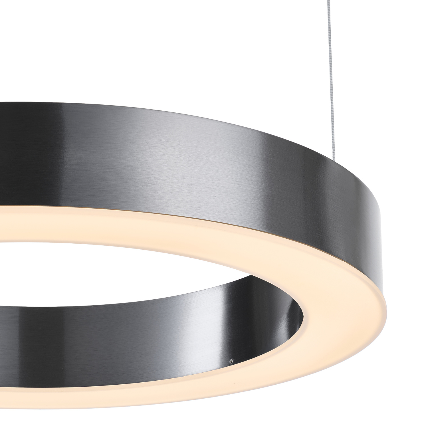 Lampa wisząca CIRCLE 40 LED – tytanowy minimalistyczny ring, efektowna i funkcjonalna z funkcją smart - obrazek 9