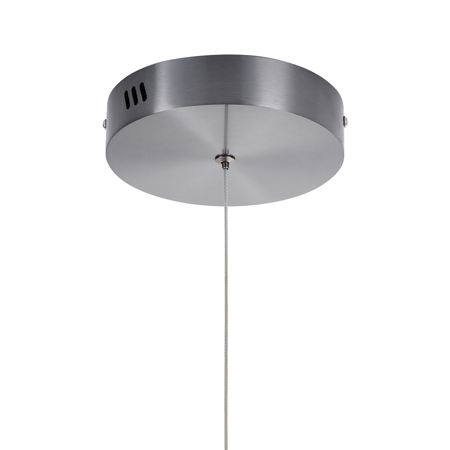 Stylowa lampa wisząca LED CIRCLE 60 cm tytan szczotkowany do sypialni lub salonu - obrazek 16