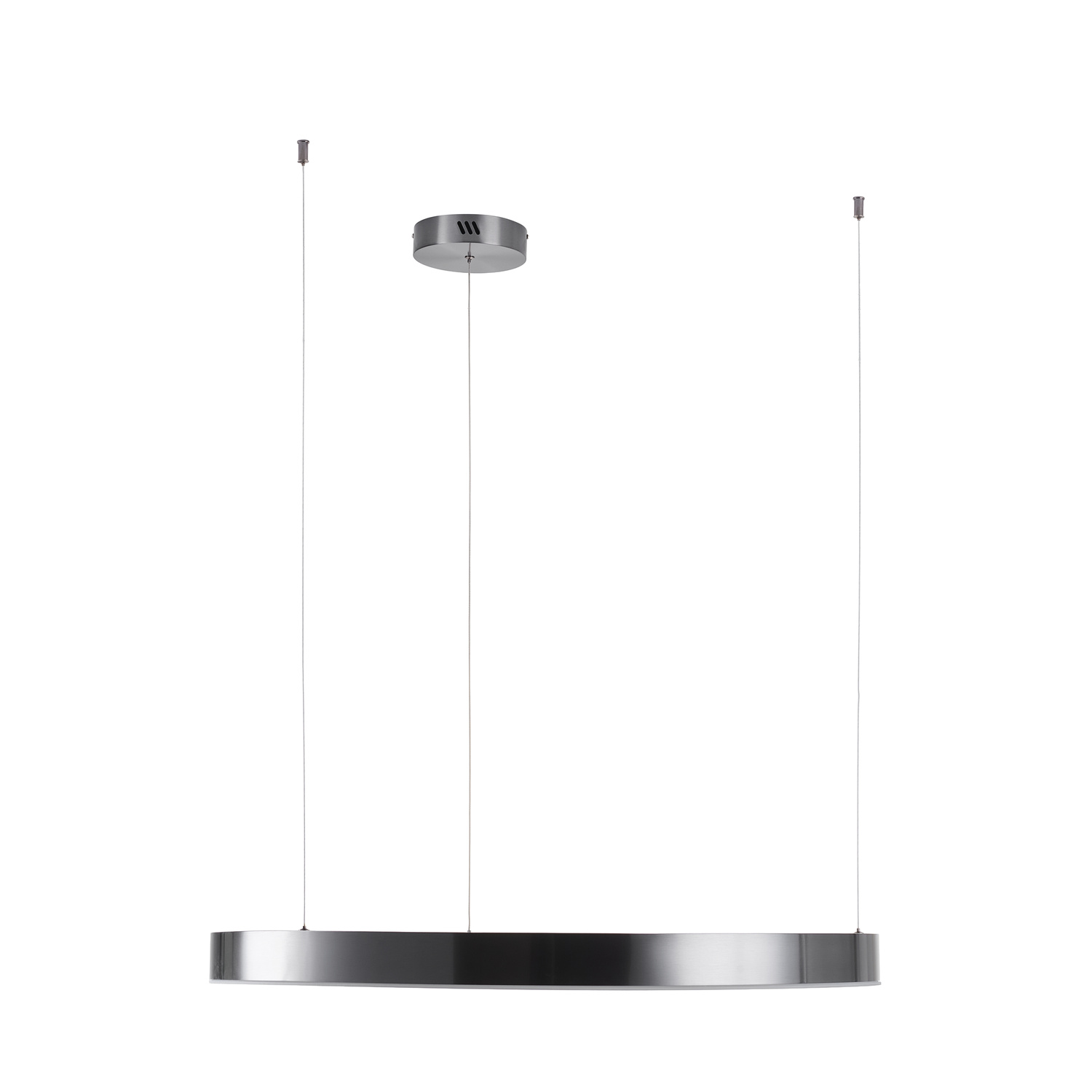 Nowoczesna lampa wisząca CIRCLE 80 LED tytan szczotkowany do salonu i sypialni - obrazek 6