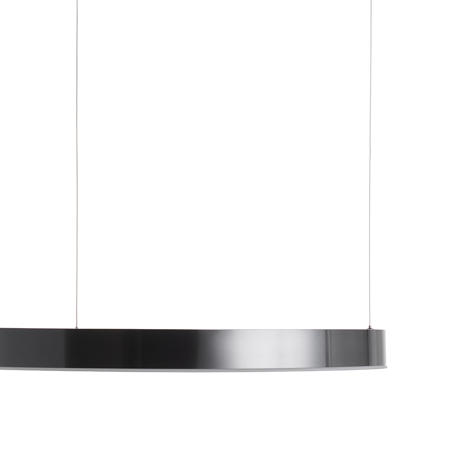 Nowoczesna lampa wisząca CIRCLE 80 LED tytan szczotkowany do salonu i sypialni - obrazek 11