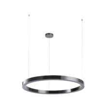 Lampa wisząca CIRCLE LED 100 cm – designerski tytanowy ring, wisząca lampa do salonu i loftu