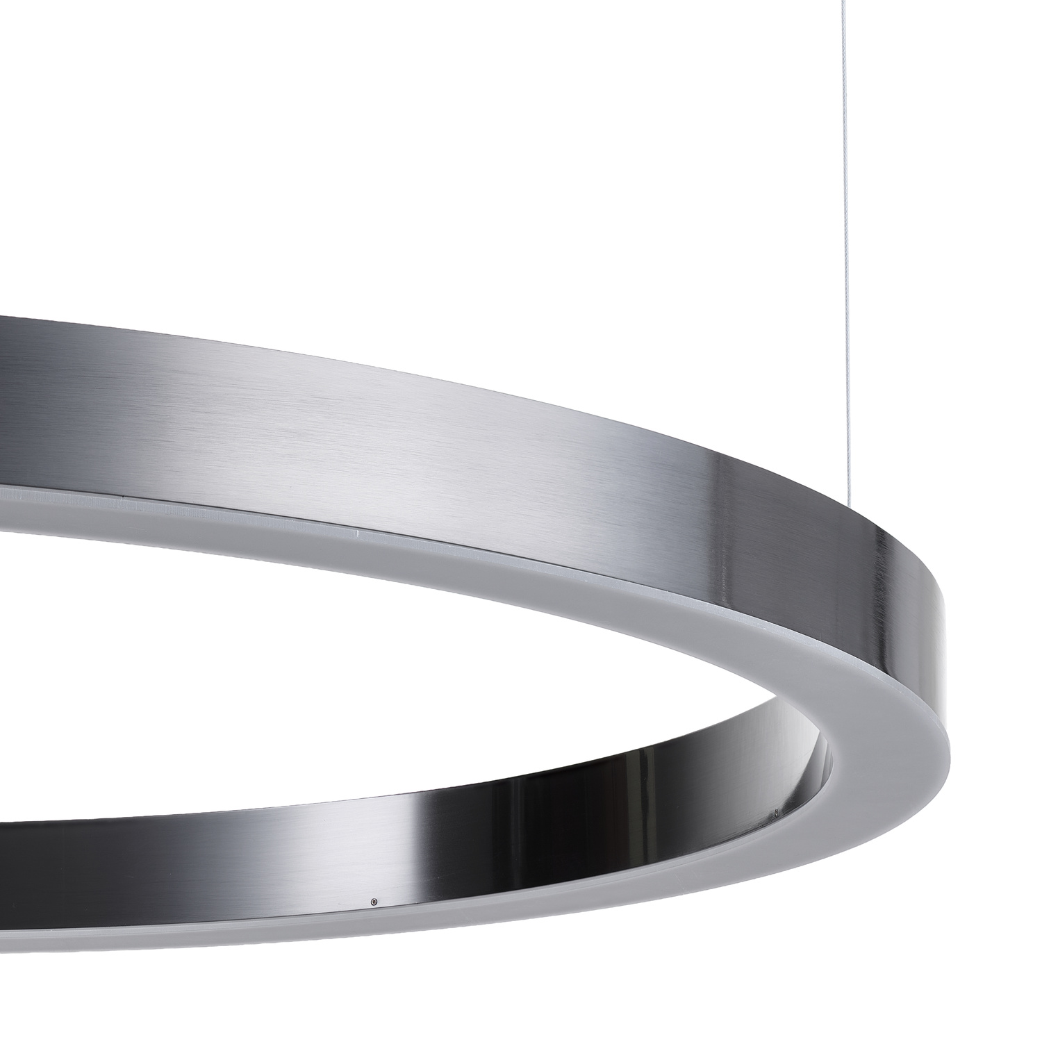 Lampa wisząca CIRCLE LED 100 cm – designerski tytanowy ring, wisząca lampa do salonu i loftu - obrazek 9